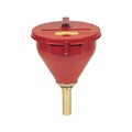 New Year New Savings! Save $25 off $150 | Justrite 8207 Self-Closing Cover 6 in. Flame Arrester Safety Drum Funnel image number 0