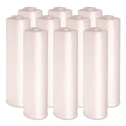 Trash Bags | Boardwalk V8046HNKR02 40 in. x 46 in. 45 gal. 13 mic High-Density Can Liners - Natural (250/Carton) image number 0