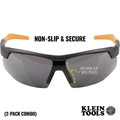 Klein Tools 60174 2-Piece Standard Semi Frame Safety Glasses Combo Pack - Clear/Gray Lens image number 2