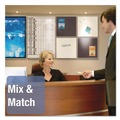 Office Jansan | Quartet M2316 Matrix 23 in. x 16 in. Magnetic Boards - White/Silver image number 3