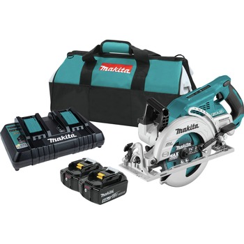 Factory Reconditioned Makita XSR01PT-R 18V X2 LXT (36V) Brushless Cordless Rear Handle 7-1/4 in. Circular Saw Kit (5 Ah)