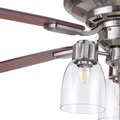 Ceiling Fans | Prominence Home 51669-45 52 in. Magonia Farmhouse Style Flush Mount LED Ceiling Fan with Light - Brushed Nickel image number 5