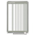 White Boards | MasterVision GA02109830 24 in. x 36 in. In-Out Magnetic Dry Erase Board - Silver Frame image number 0