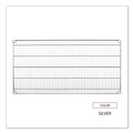  | Alera ALESW584824SR Industrial Wire Shelving 48 in. x 24 in. Extra Wire Shelves - Silver (2-Piece/Carton) image number 5