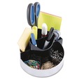 Office & Office Supplies | Kantek ORG620 6 x 5.75 x 4.5 Rotating 8-Compartment Plastic Desk Organizer - Black/Silver image number 1