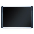 Bulletin Boards | MasterVision MVI050301 SoftTouch 48 in. x 36 in. Aluminum Frame Fabric Surface Bulletin Board - Black image number 1