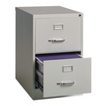 Office Filing Cabinets & Shelves | Alera 26136 15 in. x 25 in. x 28.38 in. Legal-Size 2-Drawer Economy Vertical File - Light Gray image number 3