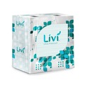 Cleaning & Janitorial Supplies | Livi Ultra Premium 192101 2-Ply Cube Box Facial Tissue - White (6 Packs/Carton) image number 1