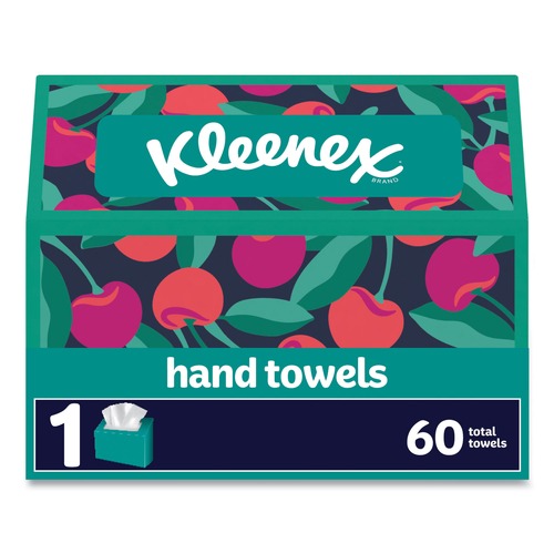 Cleaning & Janitorial Supplies | Kleenex 38586 Everyday 8 in. x 9.1 in. 1-Ply Hand Towels - White (60/Box) image number 0