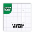  | Mead 19010 3-Hole 8.5 in. x 11 in. Graph Paper Tablet (12/Pack) image number 1