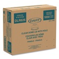 Cups and Lids | Dart DLR626 PET Dome Lids for 16 - 24 oz. Cold Cups - Ultra Clear (100/Pack) image number 2