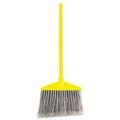 Brooms | Rubbermaid Commercial FG637500GRAY 7920014588208 46.78-in Handle Angled Large Broom - Gray/Yellow image number 1