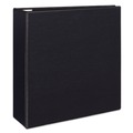 Office Jansan | Avery 79604 3 Locking One Touch EZD Rings 4 in. Capacity 11 in. x 8.5 in. Heavy-Duty View Binder with DuraHinge - Black image number 1