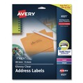 Office Jansan | Avery 06521 1 x 2.63 Easy Peel Mailing Labels with Sure Feed Technology - Glossy Clear (300/Pack) image number 0