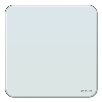 U Brands 12 x 12 Cubicle Glass Dry Erase Board - White Surface