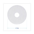 Floor Cleaners | Boardwalk BWK4013WHI 13 in. Diameter Polishing Floor Pads - White (5/Carton) image number 5