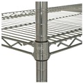  | Alera ALESW503618SR NSF Certified Industrial 36 in. x 18 in. x 72 in. 4-Shelf Wire Shelving Kit - Silver image number 4