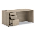 Office Desks & Workstations | HON H105898L.LKI1LKI1 10500 Series 66 in. x 30 in. x 29.5 in. Single Pedestal Desk - Kingswood Walnut image number 1