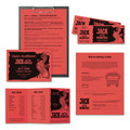 Office Jansan | Astrobrights 22641 8.5 in. x 11 in. 24 lb Bond Weight Color Paper - Rocket Red (500-Sheets/Ream) image number 3