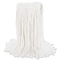 New Year New Savings! Save $25 off $150 | Boardwalk BWK2020REA #20 Cut-End Rayon Wet Mop Head - White image number 1