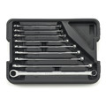 GearWrench 85998 9-Piece GearBox 12 Point XL SAE Double Box Ratcheting Wrench Set image number 0