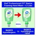 Soap Dispensers | Dial Professional 17000 16726 1 L Basics Hypoallergenic Foaming Hand Soap Refill for FIT X1 Manual Dispenser - Fresh Floral Scent (3/Carton) image number 8
