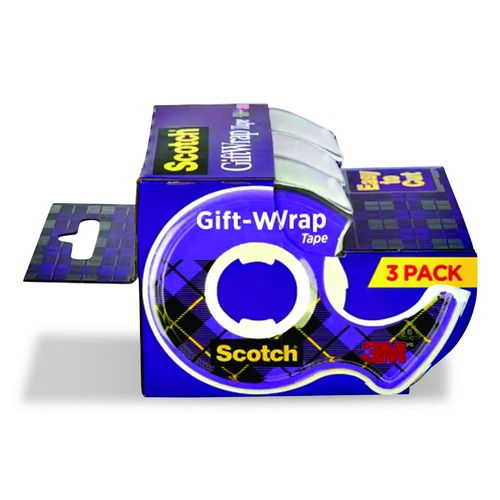 Tapes | Scotch 311 0.75 in. x 300 in. Gift Wrap Tape with Dispenser - Transparent image number 0