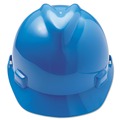 Hard Hats | MSA 475359 V-Gard Slotted Cap with Fas-Trac III Suspension - Blue image number 4