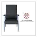  | Alera ALEML2419 Metalounge Series 24.6 in. x 26.96 in. x 42.91 in. High-Back Guest Chair - Black image number 8