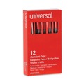Customer Appreciation Sale - Save up to $60 off | Universal UNV15532 Comfort Grip Retractable Medium 1mm Ballpoint Pen - Red (1 Dozen) image number 3