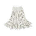 Cleaning & Janitorial Supplies | Boardwalk BWK2024CCT No. 24 Cotton Cut-End Wet Mop Head - White (12/Carton) image number 0