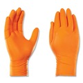 Disposable Gloves | Ammex GWON49100 8 mil Heavy-Duty Industrial Powder-Free Nitrile Gloves - 2X-Large, Orange (1000/Carton) image number 1