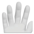 Disposable Gloves | Ansell 50708 3.5 mil Thick 9.5 in. Long Powder-Free STERLING Nitrile Exam Gloves - Large, Sterling Gray (200/Box) image number 2