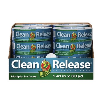PRODUCTS | Duck 284373 Clean Release 1.41 in. x 60 yds., 3 in. Core, Painter's Tape - Blue (16/Pack)