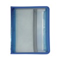 Office Jansan | C-Line 48115 2 in. Expansion 1/6-Cut Tabs 7-Section Zippered Binder with Expanding File - Letter Size/Bright Blue image number 0