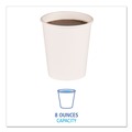 Mothers Day Sale! Save an Extra 10% off your order | Boardwalk BWKWHT8HCUP 8 oz. Paper Hot Cups - White (20 Cups/Sleeve, 50 Sleeves/Carton) image number 2