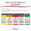 Office Chair Mats | Deflecto CM14113 36 x 48 SuperMat Frequent Use Flat Lipped Chair Mat for Med Pile Carpet - Clear image number 10