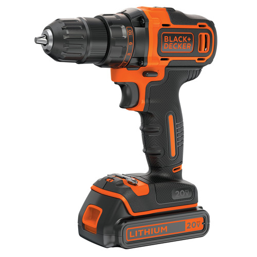 Black Decker Bdcdd220c 20v Max Lithium Ion 2 Speed 3 8 In Cordless Drill Driver Kit 1 5 Ah Cpo Outlets