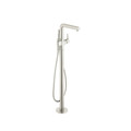 Fixtures | Hansgrohe 72412821 Talis S Free-standing Tub Filler Trim with 2.0 GPM Handshower and Diverter (Brushed Nickel) image number 0