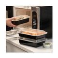 Labor Day Sale! Save $30 off $199! | Pactiv Corp. NC838B Newspring VERSAtainer 5 x 7.25 x 2 24 oz Plastic Microwavable Containers - Black/Clear (150/Carton) image number 4