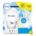 Odor Control | Febreze 80336027 PLUG 6.54 in. x 2.99 in. x 5.98 in. Air Freshener Warmer Start Kit - Clear/White (4/Carton) image number 4
