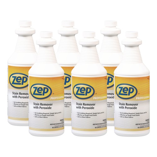 All-Purpose Cleaners | Zep Professional 1041705 Quart Bottle Stain Remover with Peroxide (6/Carton) image number 0