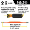 Klein Tools 32286 2-in-1 Flip-Blade Insulated Screwdriver image number 6