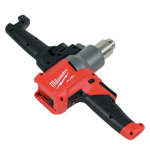 Milwaukee M18 FUEL Lithium Ion 1 2 in. Cordless Mud Mixer with 180 Degree Handle Kit 5 Ah