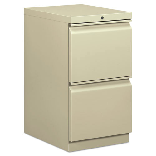  | HON HBMP2F.L Two-Drawer 15 in. x 20 in. x 28 in. Mobile File/File Pedestal - Putty image number 0