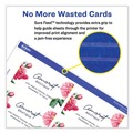 Office Jansan | Avery 05911 2 in. x 3.5 in. Printable Microperforated Business Cards with Sure Feed Technology for Laser Printers - White (2,500 Cards, 10/Sheet, 250 Sheets/Box) image number 2
