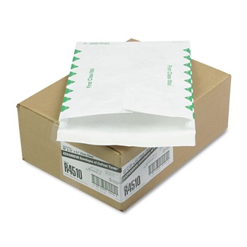 Survivor 10 in. x 13 in. No. 13-1/2 Lightweight 14 lbs. Tyvek Open End First Class Expansion Mailers - White (100/Carton)