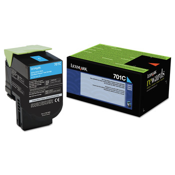Lexmark 1,000 Page-Yield Return Program Toner - Cyan