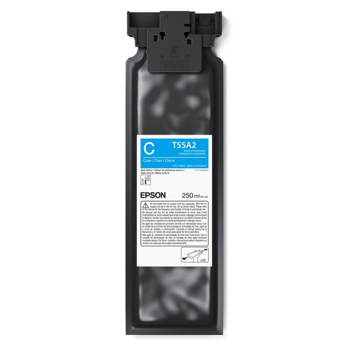 Ink & Toner | Epson T55A220 T55A220 (T55A) UltraChrome DG2 250 mL Ink Cartridge - Cyan image number 0