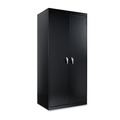 Office Filing Cabinets & Shelves | Alera CM7824BK 36 in. x 78 in. x 24 in. Assembled High Storage Cabinet with Adjustable Shelves - Black image number 0
